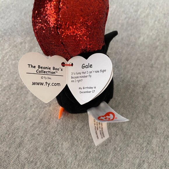 NWT Ty Beanie Boos Key Clip Gale the Christmas Holiday Penguin 4" 2019 - Picture 11 of 13